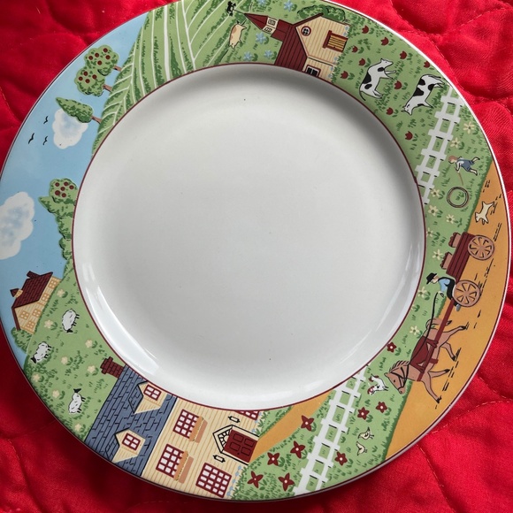 Sango China Country Road Cups, Saucers and plates 2 sets (3 piece/set) - Picture 8 of 17